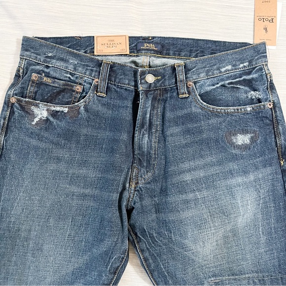 Polo Ralph Lauren Sullivan Slim Distressed Jeans - Picture 3 of 16